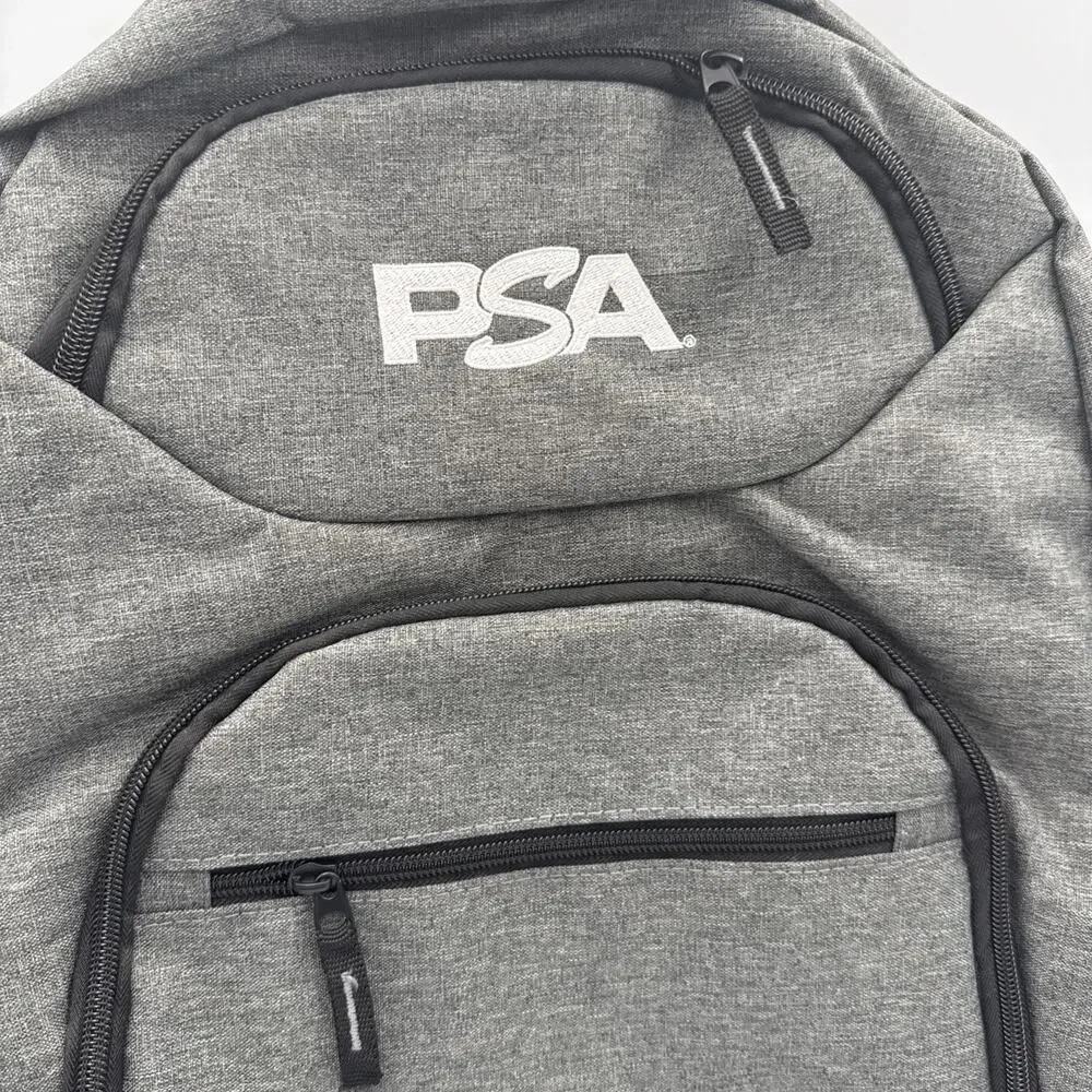 New Grey PSA (Professional Sports Authenticator) Laptop Backpack bag